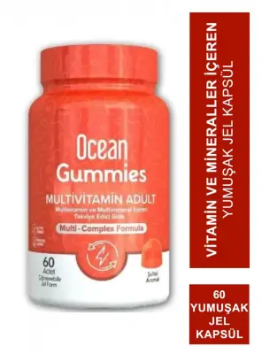 Ocean Gummies Multivitamin Adult 60 Yumuşak Jel Kapsül - 2
