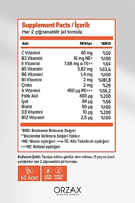 Ocean Gummies Multivitamin Adult 60 Yumuşak Jel Kapsül - 2