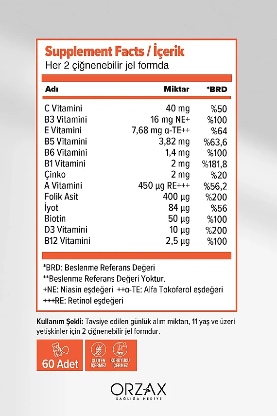 Ocean Gummies Multivitamin Adult 60 Yumuşak Jel Kapsül - 2