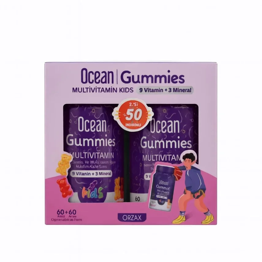 Ocean Gummies Multivitamin Kids 60 Adet Set | 2.si %50 İndirimli - 1