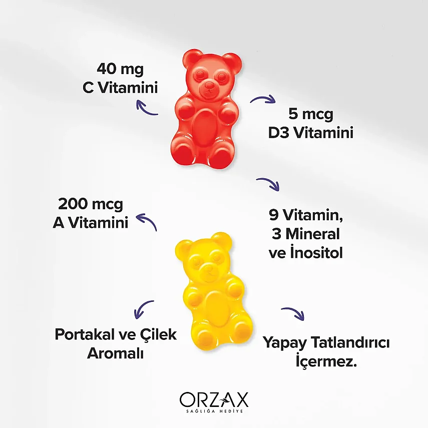Ocean Gummies Multivitamin Kids 120 Çiğnenebilir Jel Form - 3