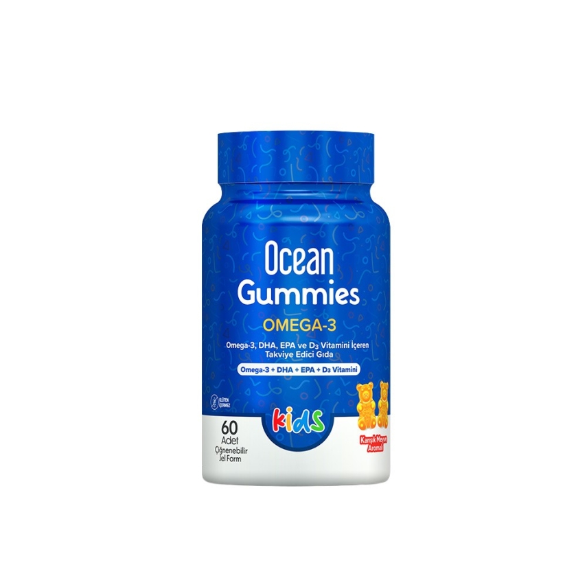 Ocean Gummies Omega 3 60 Adet Çiğnenebilir Jel Form - 1