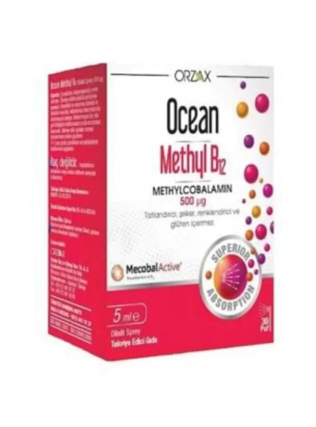 Ocean Methyl B12 500 mg Sprey 5 ml - Ocean