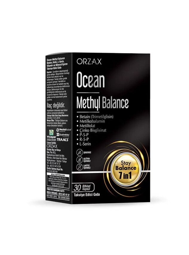 Ocean Methyl Balance Takviye Edici Gıda 30 Kapsül - Ocean