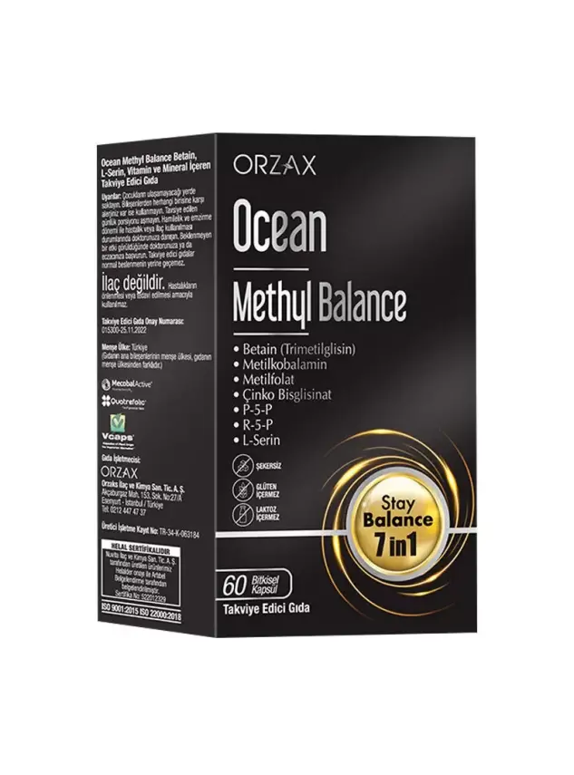 Ocean Methyl Balance Takviye Edici Gıda 60 Kapsül - 1