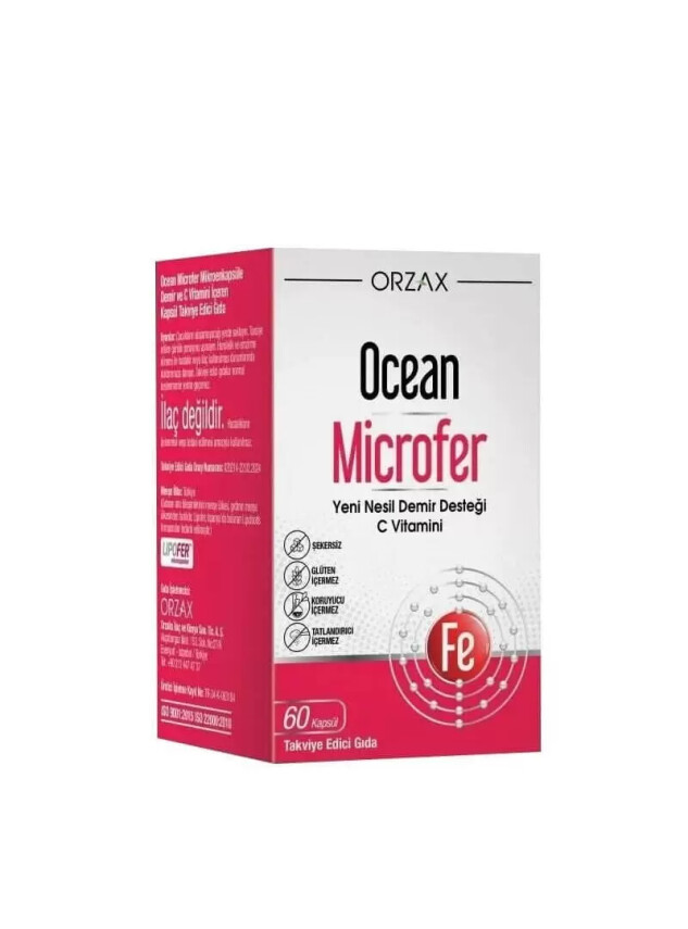 Ocean Microfer 60 Tablet Takviye Edici Gıda - Ocean