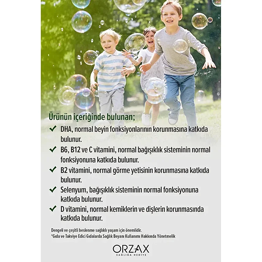 Ocean Multi Şurup Balık Yağı Bal ve Portakal Aromalı 150 ml - 2'li Set - - 5
