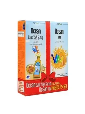 Ocean Orange Portakal Aromalı Balık Yağı Şurup 150ml + Ocean VM Şurup 150ml - 2