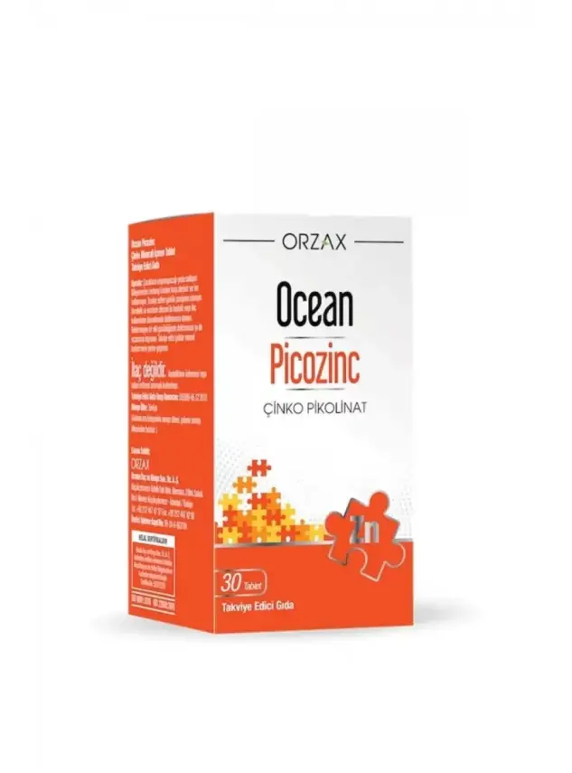 Ocean Picozinc Takviye Edici Gıda 30 Kapsül - 1