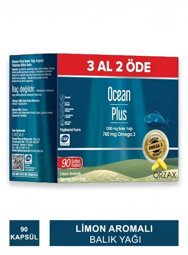 Ocean Plus 1200 mg 90 Kapsül - 3 Al 2 Öde - 1