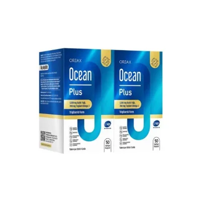 Ocean Plus 1200 Mg Balık Yağı 50 + 50 Softjel Kapsül - Ocean