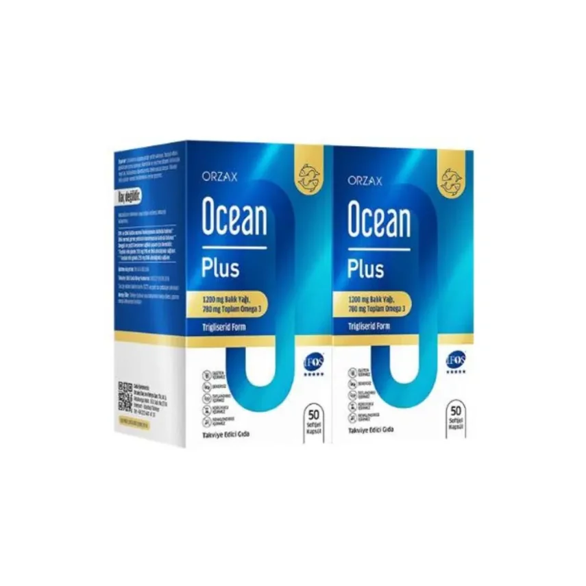 Ocean Plus 1200 Mg Balık Yağı 50 + 50 Softjel Kapsül - 1