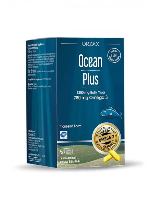 OUTLET - Ocean Plus 1200mg Balık Yağı - 1