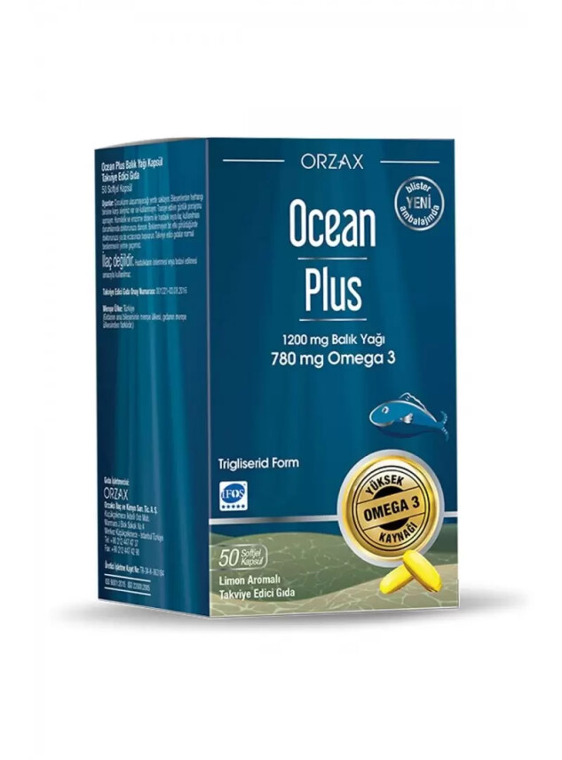Ocean Plus 1200mg Balık Yağı - Ocean