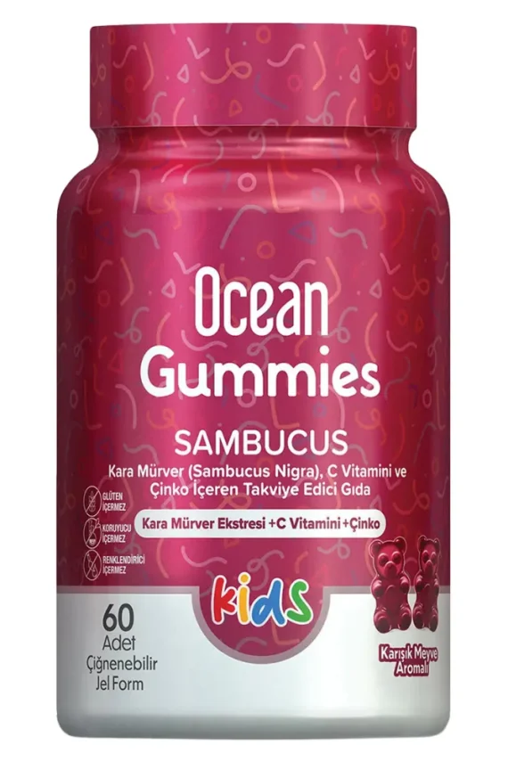 Ocean Smart Gummies Sambucus Takviye Edici Gıda 60 Adet - 1