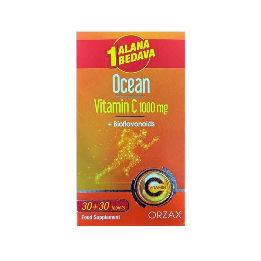 Ocean Vitamin C 1000 mg 30 Tablet - 1 Alana 1 Bedava - 1
