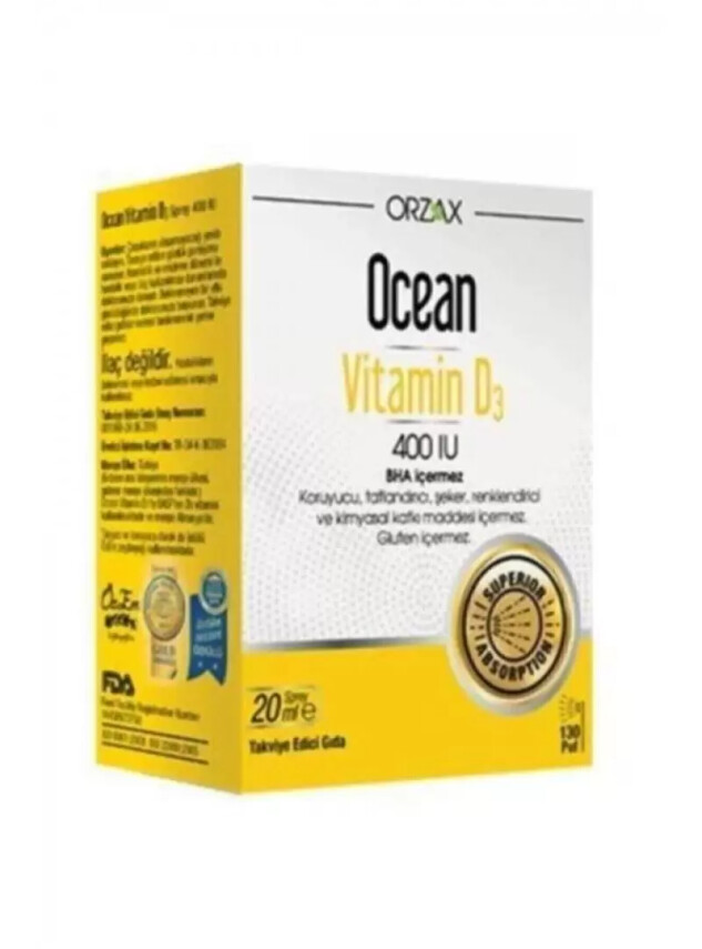 Ocean Vitamin D3 400 IU Sprey 20ml - Ocean