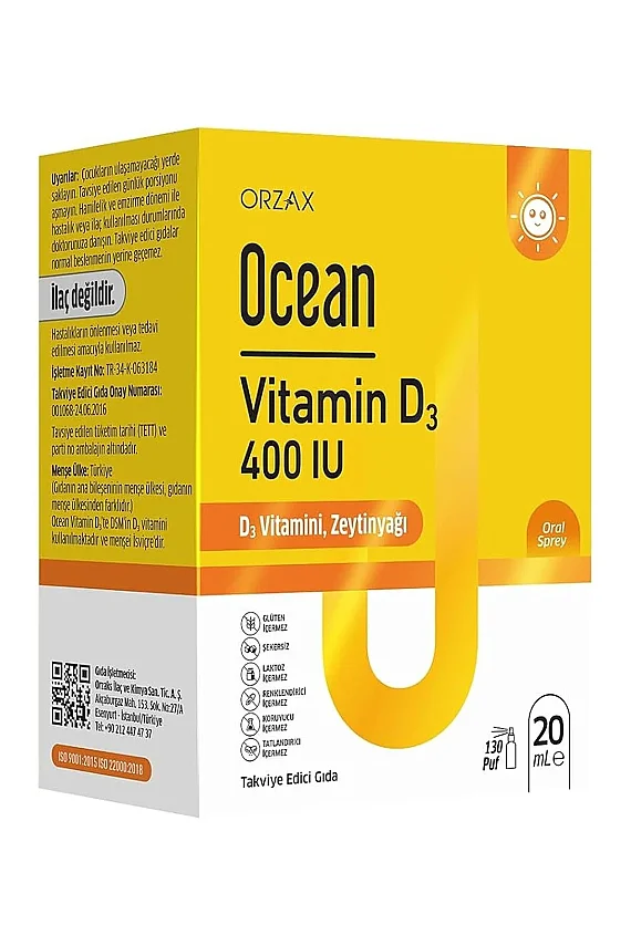 Ocean Vitamin D3 400 IU Sprey 20ml - 1