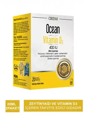 Ocean Vitamin D3 400 IU Sprey 20ml X 2 Paket - 2