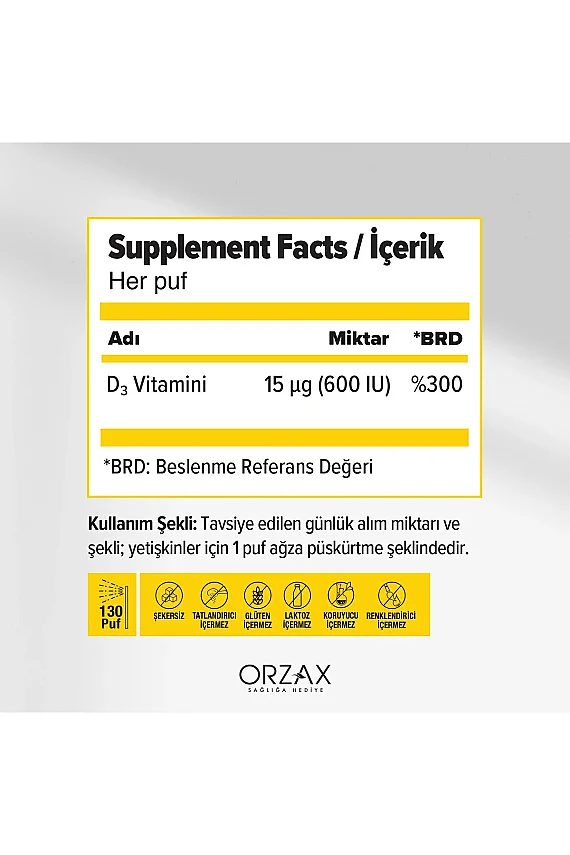 Ocean Vitamin D3 600 IU Sprey 20ml - 2