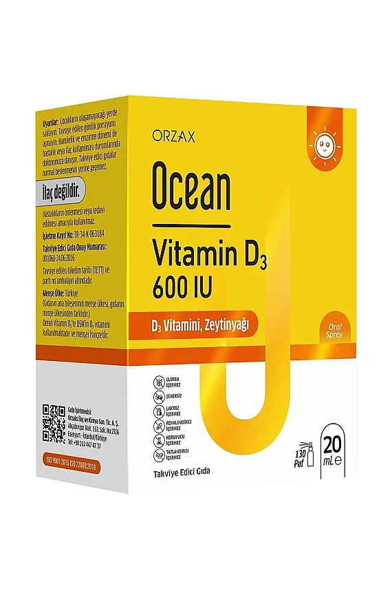 Ocean Vitamin D3 600 IU Sprey 20ml - 1