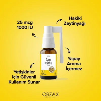 Ocean Vitamin D3 Sprey 1000 IU 30 ml - 3