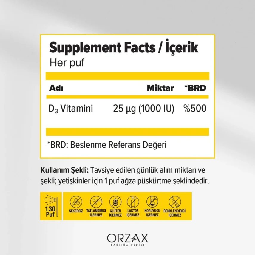 Ocean Vitamin D3 Sprey 1000 IU 30 ml - 2