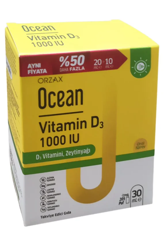 Ocean Vitamin D3 Sprey 1000 IU 30 ml - 5