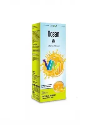Ocean VM Vitamin Mineral Şurup Portakal Aromalı 150 ml - Ocean