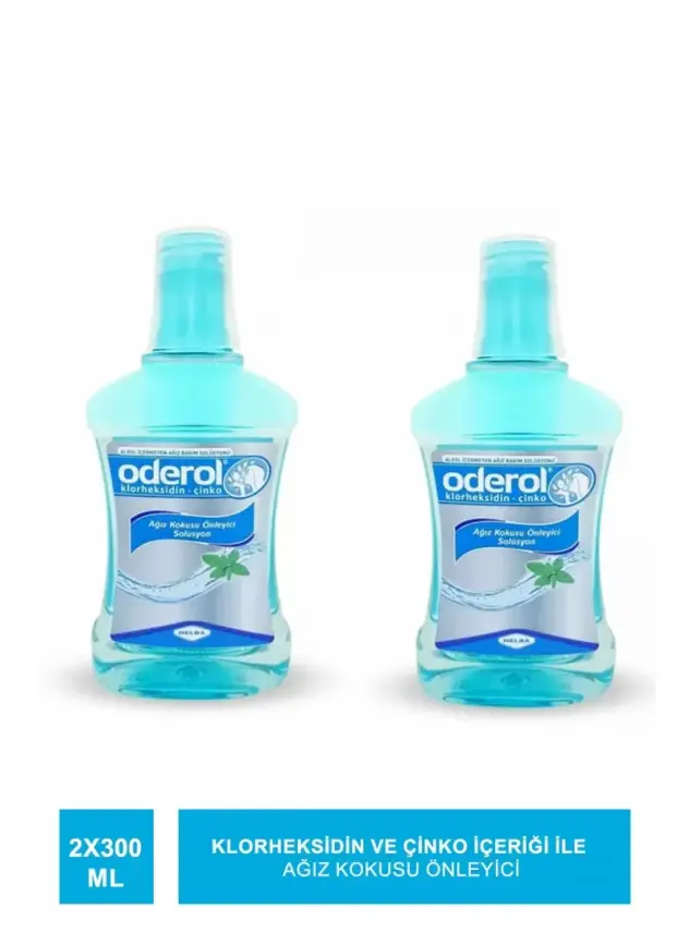 Oderol Ağız Kokusu Giderici Solüsyon 300 ml x 2 Adet - 1