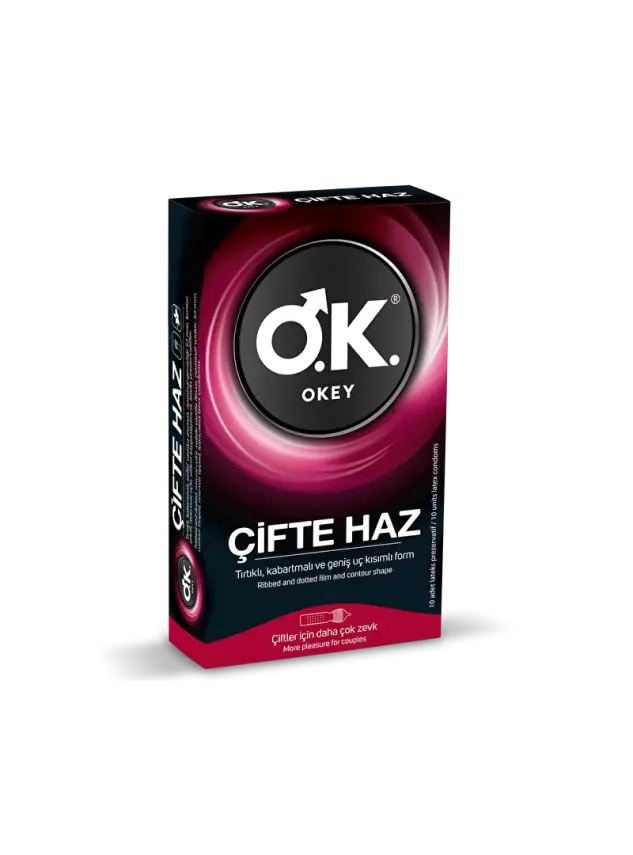 Okey Çifte Haz Prezervatif 10'lu - 2