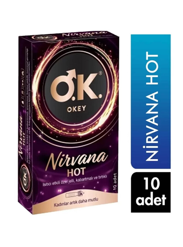 Okey Nirvana Hot Prezervatif 10 Adet - Okey