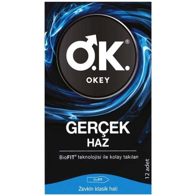 Okey Prezervatif Gerçek Haz 12li - Okey