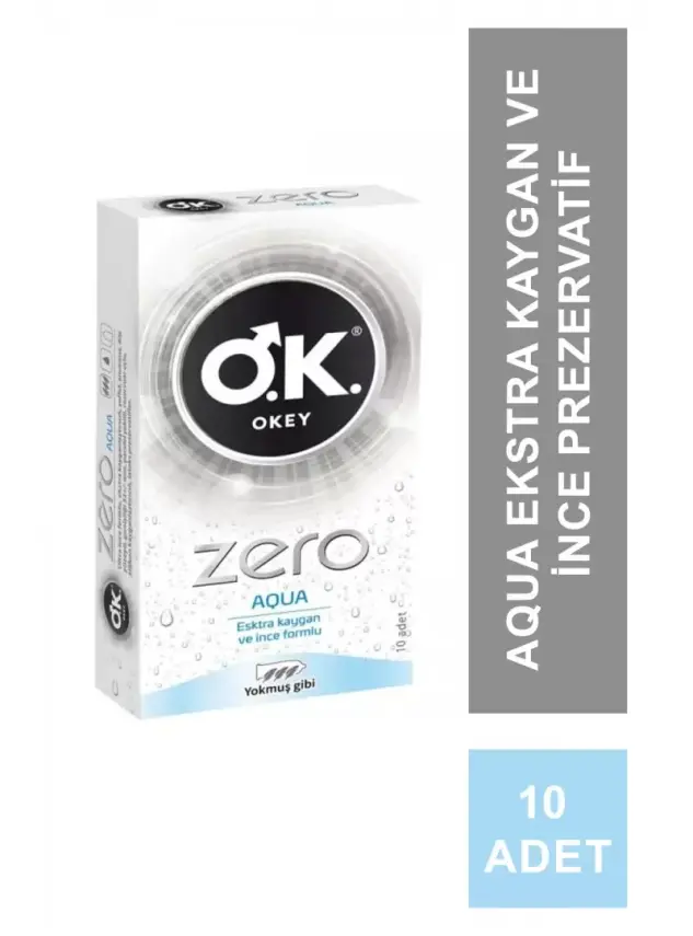 Okey Zero Aqua Prezervatif 10 Adet - 1