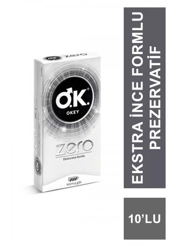 Okey Zero Ekstra İnce Formlu Prezervatif 10'lu - Okey