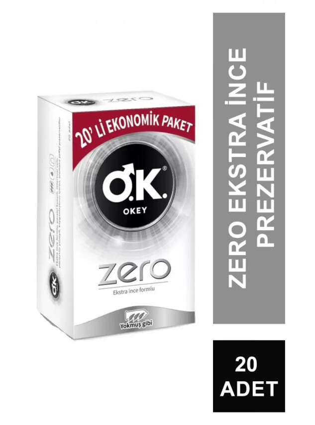 Okey Zero Prezervatif 20 Adet - Okey