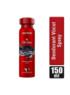 Old Spice Night Panther Erkekler Için Sprey Vücut Deodorant 150 ml - 1