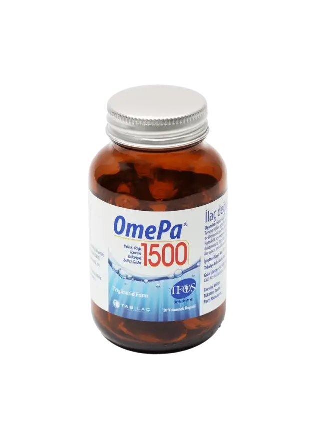 OmePa 1500 Balık Yağı İçeren Takviye Edici Gıda 30 Kapsül - 1
