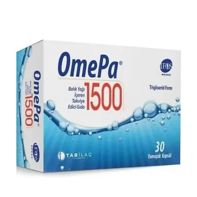 OmePa 1500 Balık Yağı İçeren Takviye Edici Gıda 30 Kapsül - Tabilaç