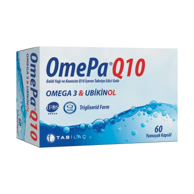 OmePa Q10 Omega3 & Ubikinol 60 Kapsül - Tabilaç