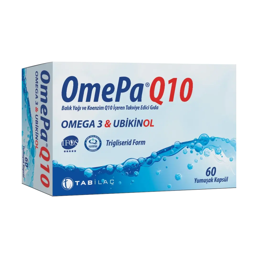 OmePa Q10 Omega3 & Ubikinol 60 Kapsül - 1