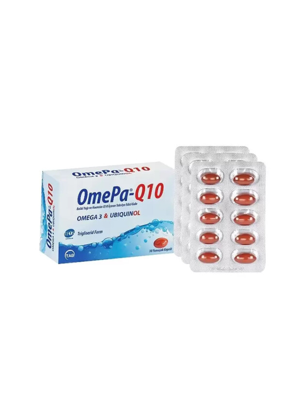 Omepa-Q10 Omega3 Ubiquinol 30 Kapsül - Tabilaç