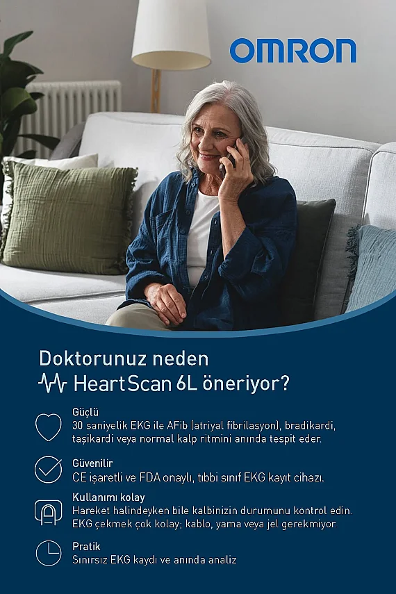 Omron HeartScan 6L - 6 Kanallı EKG Ölçüm - 7