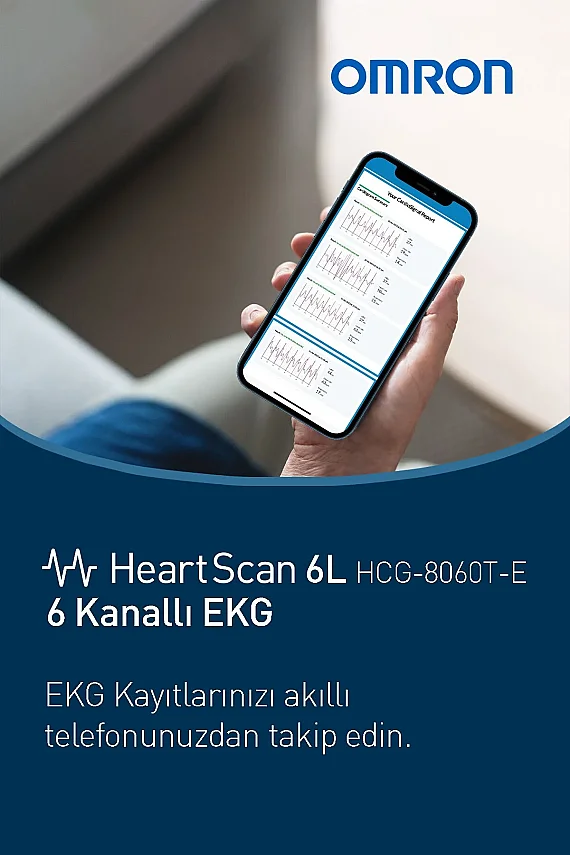 Omron HeartScan 6L - 6 Kanallı EKG Ölçüm - 5