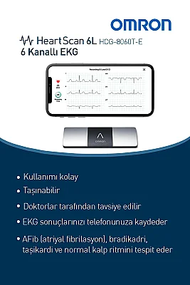 Omron HeartScan 6L - 6 Kanallı EKG Ölçüm - 2
