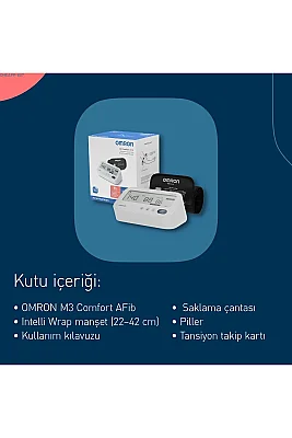Omron M3 Comfort Afib HEM-7196-FLE Koldan Dijital Tansiyon Aleti - 5