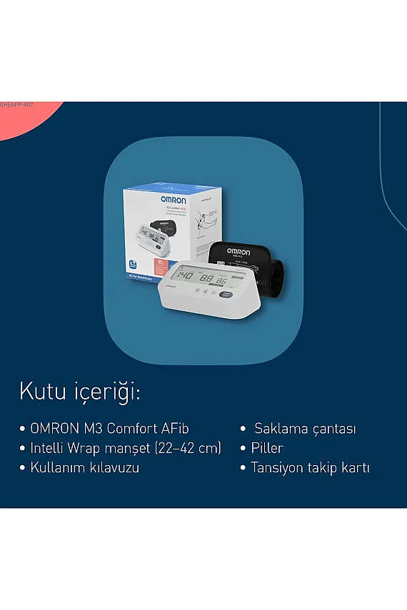 Omron M3 Comfort Afib HEM-7196-FLE Koldan Dijital Tansiyon Aleti - 5