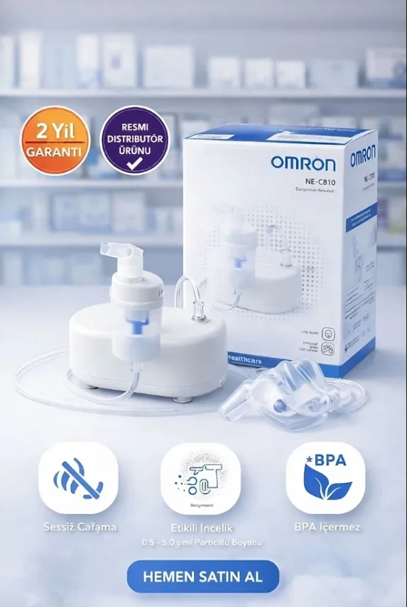 Omron NE-C810 Kompresörlü Nebülizatör Cihazı - 1