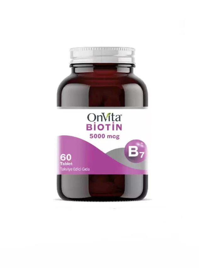 OnVita Biotin 5000mcg 60 Tablet - OnVita