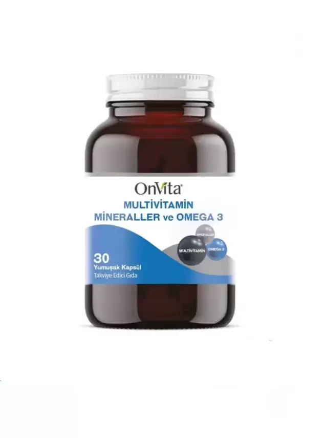 OnVita Multivitamin Mineraller ve Omega 3 30 Kapsül - 1